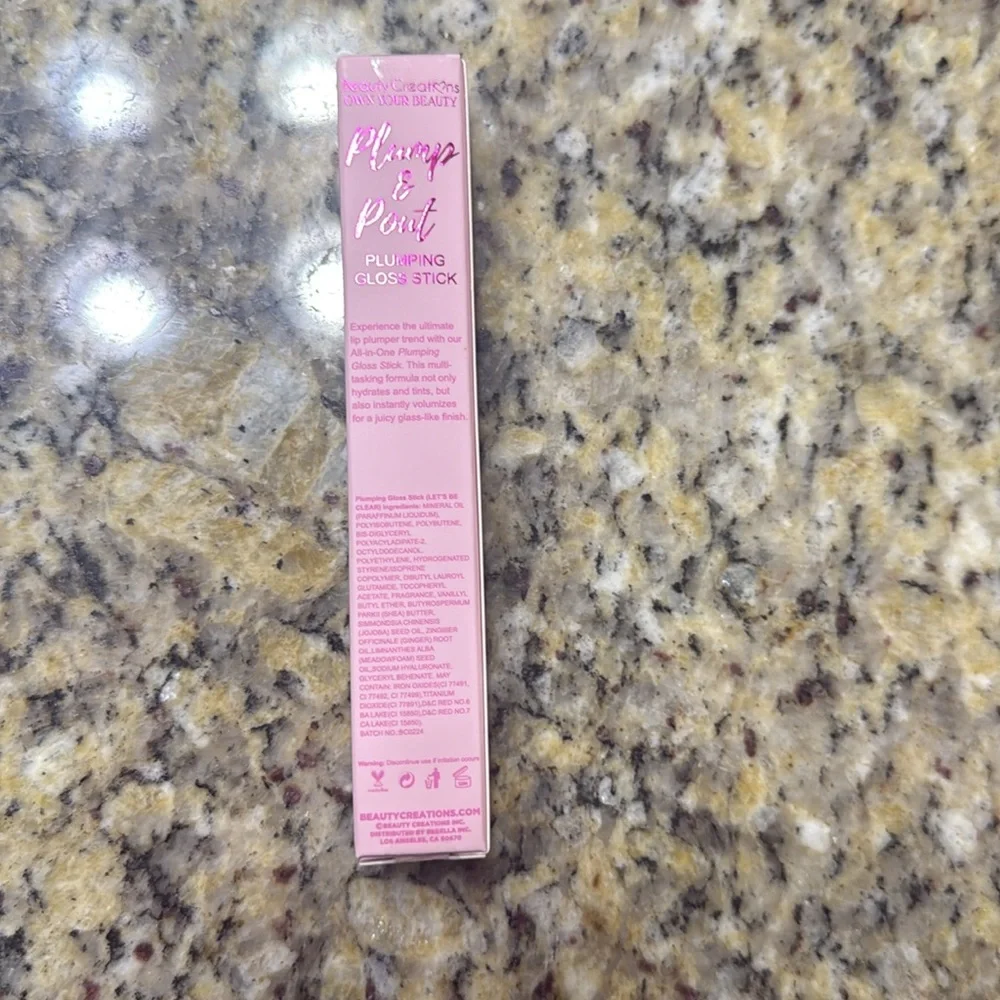 Beauty Creations Plump & Pout Plumping Gloss Stick - Let's Be Clear 1.8g/ 0.06oz